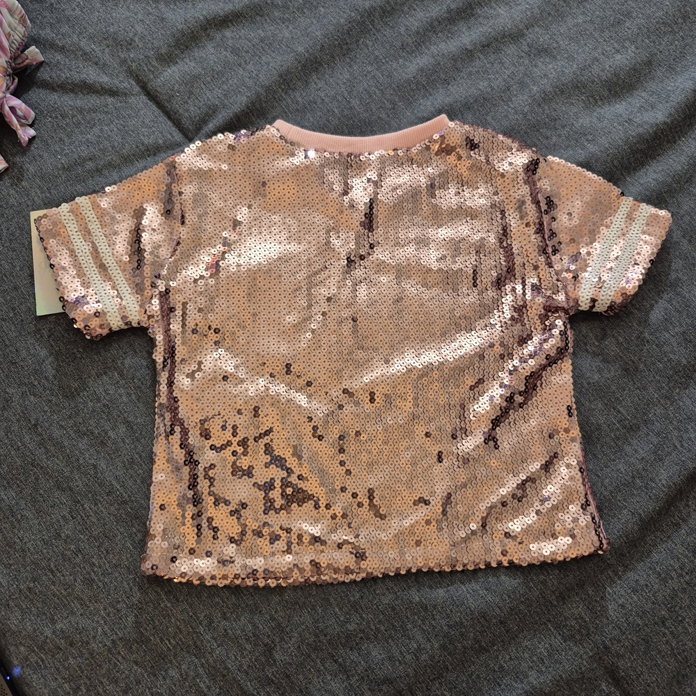 Stella Tweed Kids Pink Sequin Paris Top - Picture 3 of 4